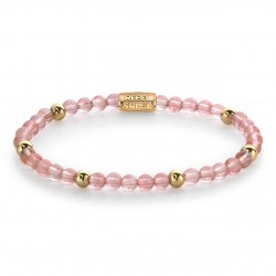 REBEL & ROSE ARMBAND - CHERRY ROSE (18K PLATED) - 4MM - S - 221638 REBEL & ROSE ARMBAND - CHERRY ROSE (18K PLATED) - 4MM - S - 221638
