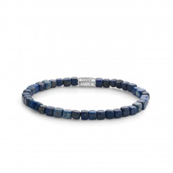 REBEL & ROSE ARMBAND - ROLL THE DICE - LAPIS LAZULI - 4MM - S - 224463 REBEL & ROSE ARMBAND - ROLL THE DICE - LAPIS LAZULI - 4MM - S - 224463