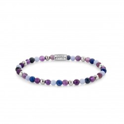 REBEL & ROSE ARMBAND - ARE VIOLETS BLUE - 4MM - S - 224955 REBEL & ROSE ARMBAND - ARE VIOLETS BLUE - 4MM - S - 224955