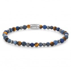 REBEL & ROSE ARMBAND - BLUE RAIN - 4MM - S - 225260 REBEL & ROSE ARMBAND - BLUE RAIN - 4MM - S - 225260