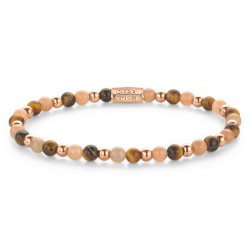 REBEL EN ROSE ARMBAND SUNSET BEACH ROSE -4MM-M - 227276 REBEL EN ROSE ARMBAND SUNSET BEACH ROSE -4MM-M - 227276