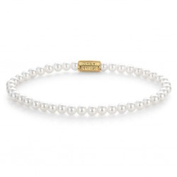 REBEL & ROSE ARMBAND - PEARL GEM GOLD - 4MM - S - 228585 REBEL & ROSE ARMBAND - PEARL GEM GOLD - 4MM - S - 228585