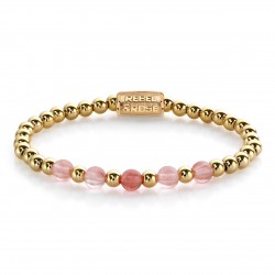 REBEL & ROSE ARMBAND - YELLOW MEETS CHERRY ROSE - 4MM - S - 221648 REBEL & ROSE ARMBAND - YELLOW MEETS CHERRY ROSE - 4MM - S - 221648