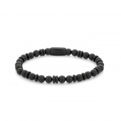 REBEL & ROSE ARMBAND - VARIATIONS ALL-BLACK - 6MM - L - 229789 REBEL & ROSE ARMBAND - VARIATIONS ALL-BLACK - 6MM - L - 229789