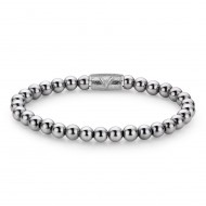 REBEL & ROSE ARMBAND - SILVER SHINE DV - 6MM - L - 221654
