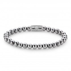 REBEL & ROSE ARMBAND - SILVER SHINE DV - 6MM - L - 221654 REBEL & ROSE ARMBAND - SILVER SHINE DV - 6MM - L - 221654