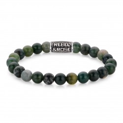 REBEL & ROSE ARMBAND - SECRET GARDEN - 8MM - L - 221674 REBEL & ROSE ARMBAND - SECRET GARDEN - 8MM - L - 221674