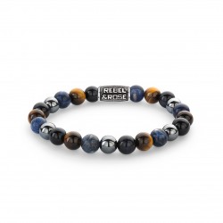 REBEL & ROSE ARMBAND - BLUE RAIN VINTAGE - 8MM - M - 223571 REBEL & ROSE ARMBAND - BLUE RAIN VINTAGE - 8MM - M - 223571