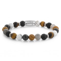 REBEL & ROSE ARMBAND - MOUNTAIN CLIFF - 8MM - M - 230300 REBEL & ROSE ARMBAND - MOUNTAIN CLIFF - 8MM - M - 230300