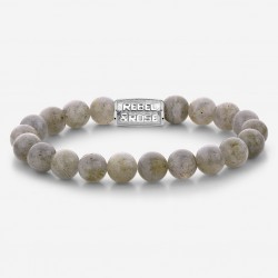 REBEL & ROSE ARMBAND - LABRADORITE SHIELD - 8MM - L - 230310
