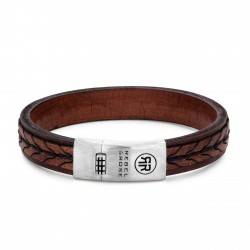 REBEL & ROSE ARMBAND - 2 STRANDED EARTH 925ZILVER - 12MM - L - 224885 REBEL & ROSE ARMBAND - 2 STRANDED EARTH 925ZILVER - 12MM - L - 224885