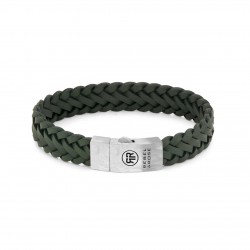 REBEL & ROSE ARMBAND - BRAIDED RAW MATT RANGER - LEER - L- GROEN - 229504 REBEL & ROSE ARMBAND - BRAIDED RAW MATT RANGER - LEER - L- GROEN - 229504
