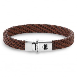 REBEL & ROSE ARMBAND - MASTERY COLLERCTION - WOVEN PATINA COGNAC - L - 230870 REBEL & ROSE ARMBAND - MASTERY COLLERCTION - WOVEN PATINA COGNAC - L - 230870