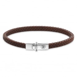 REBEL & ROSE ARMBAND XTRA SMALL BRAIDED COGNAC L - 231613