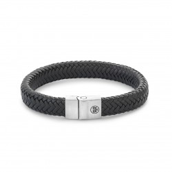 REBEL & ROSE ARMBAND - FULL METAL HERRINGBONE BLACK MATT - M - 223552 REBEL & ROSE ARMBAND - FULL METAL HERRINGBONE BLACK MATT - M - 223552