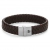 REBEL & ROSE ARMBAND FULL METAL PLAID BROWN MATT - 15MM- M - 231225
