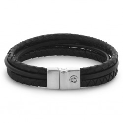 REBEL & ROSE ARMBAND - FULL METAL PREMIUM COMBO - 12MM - BLACK - L - 230076 REBEL & ROSE ARMBAND - FULL METAL PREMIUM COMBO - 12MM - BLACK - L - 230076