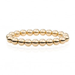 SPARKLING JEWELS ARMBAND - GOLD SATURN LARGE - 8MM - 227899