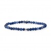 SPARKLING JEWELS ARMBAND - SODALITE SATURN SMALL - SILVER - 4MM - 232219