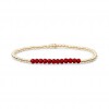SPARKLING JEWELS ARMBAND - RUBY QUARTZ UNIVERSE - GOLD - 3MM - 232397