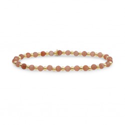 SPARKLING JEWELS ARMBAND SUNSTONE INTERSTELLAR -GOLD 3MM - 227019