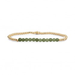 SPARKLING JEWELS ARMBAND - LIME JADE UNIVERSE - GOLD - 3MM - 232162