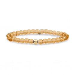 SPARKLING JEWELS ARMBAND LIGHT GOLD CITRINE QUAETZ SATURN LARGE - GOLD - 6MM - 230352