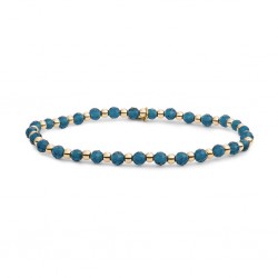 SPARKLING JEWELS ARMBAND OCEAN TOPAZ QUARTZ INTERSTELLAR - GOLD - 3MM - 232092