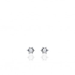 GISSER ZILVEREN OORKNOPPEN MET ZIRKONIA - 4 MM - 227331 GISSER ZILVEREN OORKNOPPEN MET ZIRKONIA - 4 MM - 227331