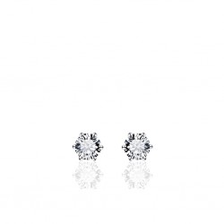 GISSER ZILVEREN OORKNOPPEN MET ZIRKONIA 6 MM - 227333 GISSER ZILVEREN OORKNOPPEN MET ZIRKONIA 6 MM - 227333